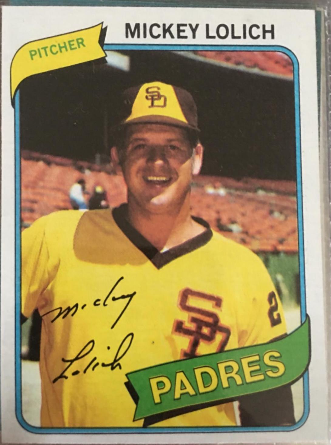 Mickey Lolich #459 1980 Topps Baseball