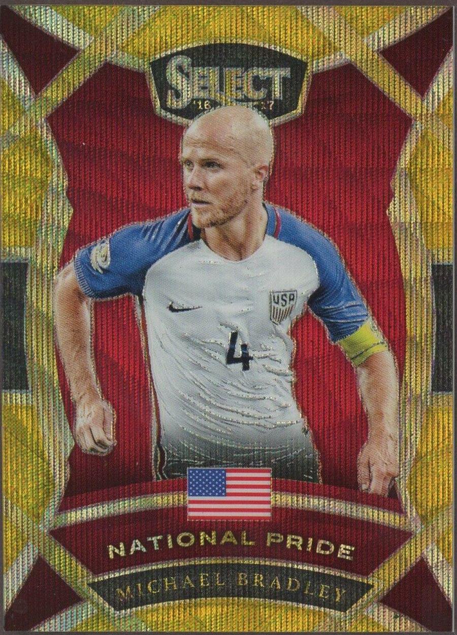 Michael Bradley #40 Soccer Cards 2016 Panini Select National Pride