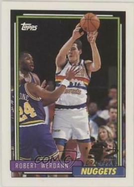 Robert Werdann #394 Basketball Cards 1992 Topps