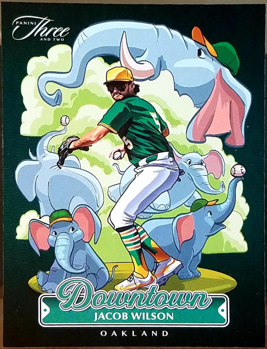 Jacob Wilson #18 2025 Panini Three and Two Baseball Downtown