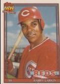 Barry Larkin #11 Baseball Cards 1991 Topps Cracker Jack Series 2