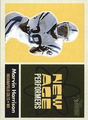Marvin Harrison #NA3 Football Cards 2001 Topps Heritage New Age Performers