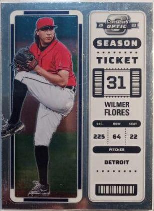 Wilmer Flores #3 Baseball Cards 2023 Panini Chronicles Contenders Optic