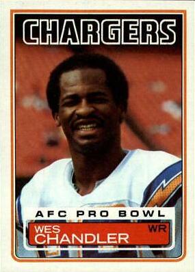 Wes Chandler #373 Football Cards 1983 Topps