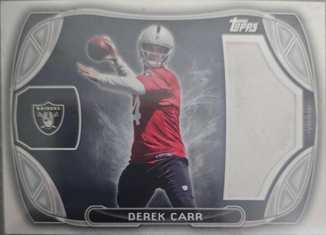 Derek Carr #RJR-DC Football Cards 2014 Topps Rookie Jumbo Relic