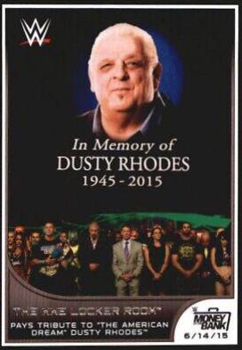 The WWE Locker Room #42 Wrestling Cards 2016 Topps WWE Road to Wrestlemania