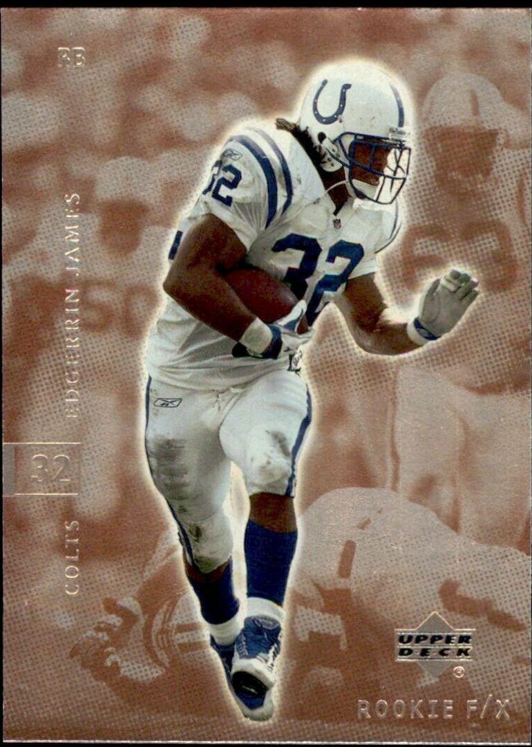 Edgerrin James #37 Football Cards 2001 Upper Deck Rookie F/X