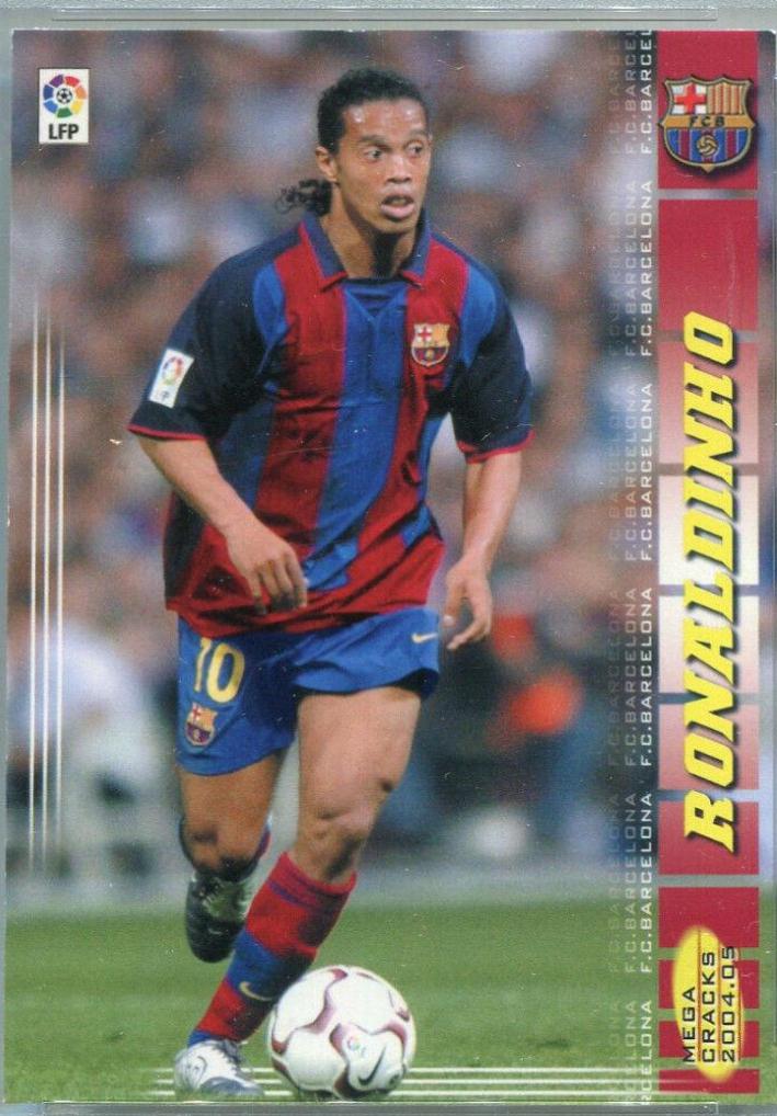 Ronaldinho #68 Soccer Cards 2004 Panini Sports Mega Cracks