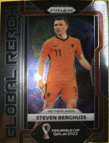 Steven Berghuis #4 Soccer Cards 2022 Panini Prizm World Cup Global Reach