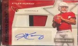 Kyler Murray #15 Football Cards 2019 Panini Rookies & Stars Freshman Orientation Autograph Relics