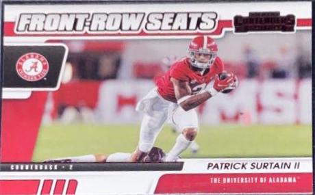 Patrick Surtain II #8 2021 Panini Contenders Draft Picks Front Row Seats Football