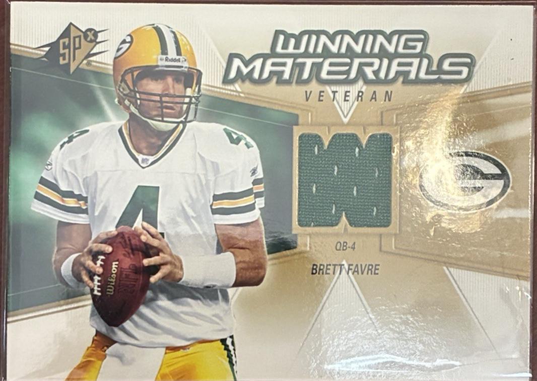 Brett Favre #WMV-BF 2006 Spx Winning Materials Football