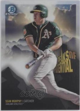Sean Murphy #SM 2018 Bowman Chrome Peaks Of Potential Baseball