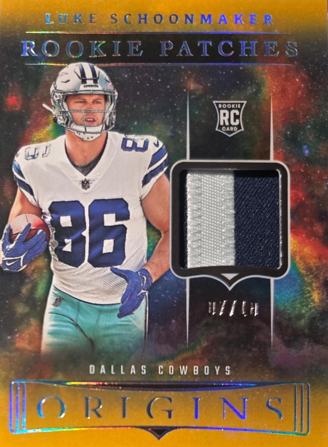 Luke Schoonmaker #RP-LS 2023 Panini Origins Rookie Patches Football