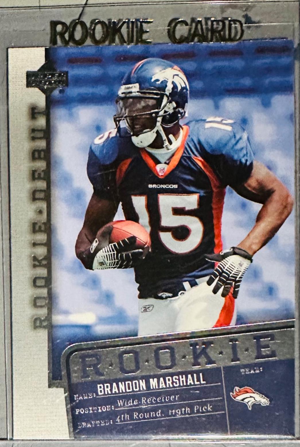 Brandon Marshall #137 Football Cards 2006 Upper Deck Rookie Debut