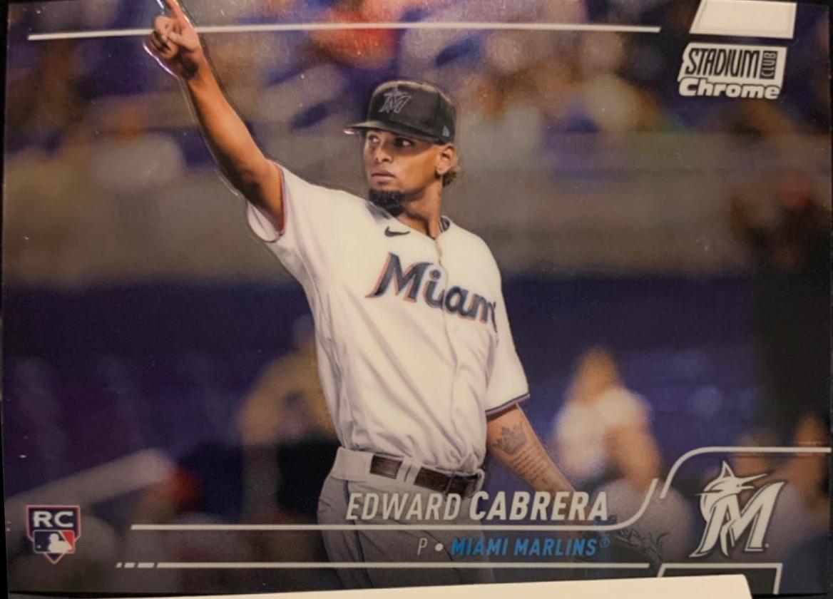 Edward Cabrera #16 Baseball Cards 2022 Stadium Club Chrome