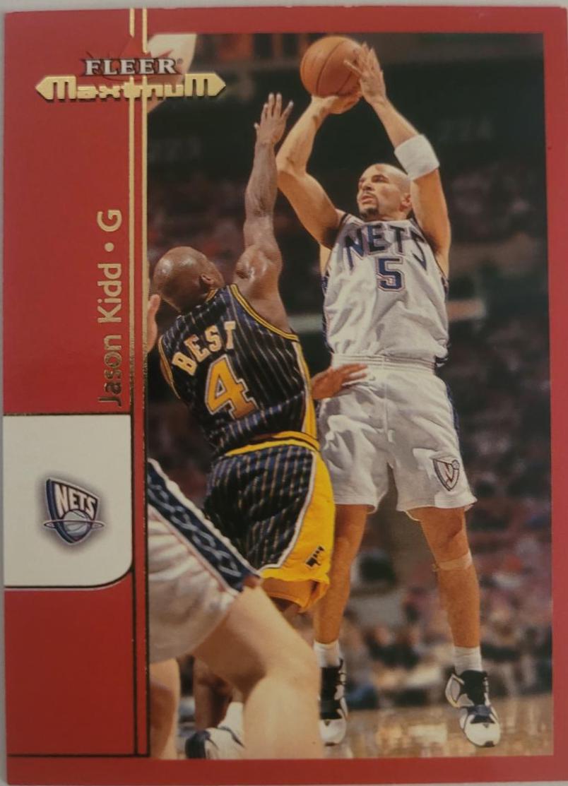 Jason Kidd #8 Basketball Cards 2001 Fleer Maximum