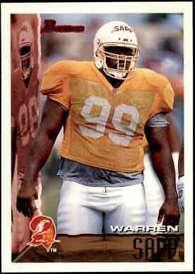 Warren Sapp #12 Football Cards 1995 Bowman