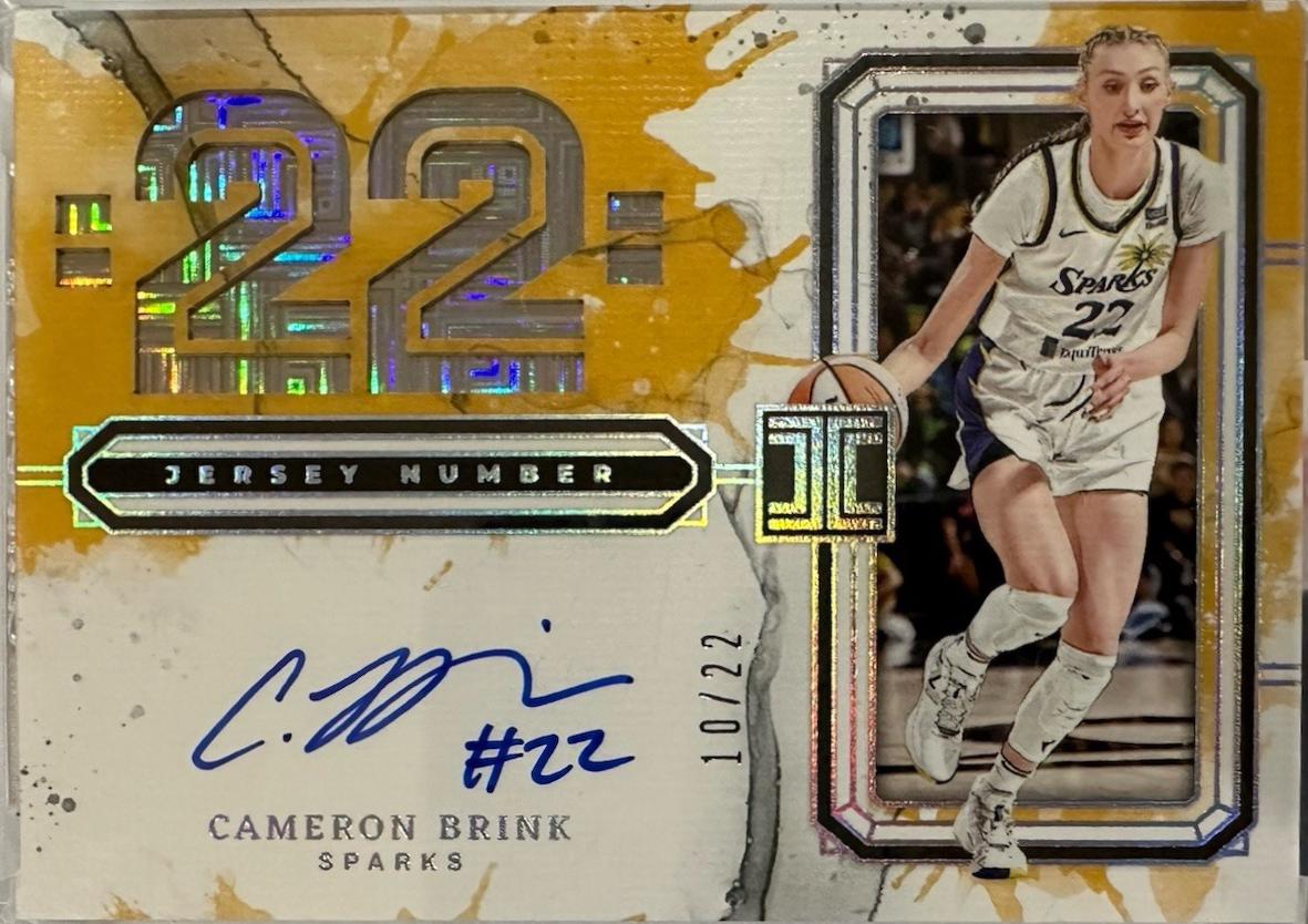 Cameron Brink #13 2025 Panini Impeccable WNBA Impeccable Jersey Number Autographs