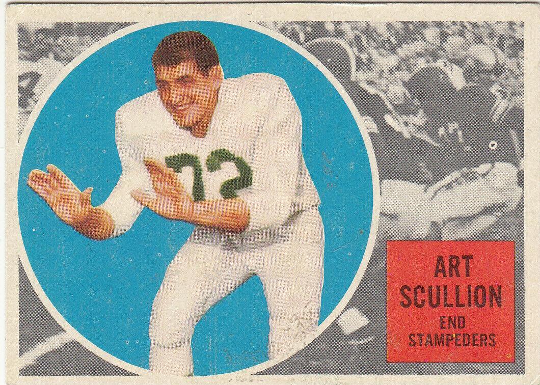 Art Scullion #28 Football Cards 1960 Topps CFL