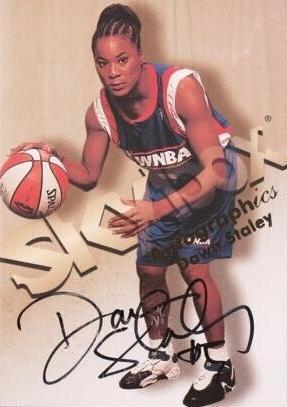 Dawn Staley #8 Basketball Cards 1999 Hoops WNBA Autographics
