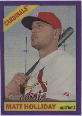 Matt Holliday [Chrome Black Refractor] #60