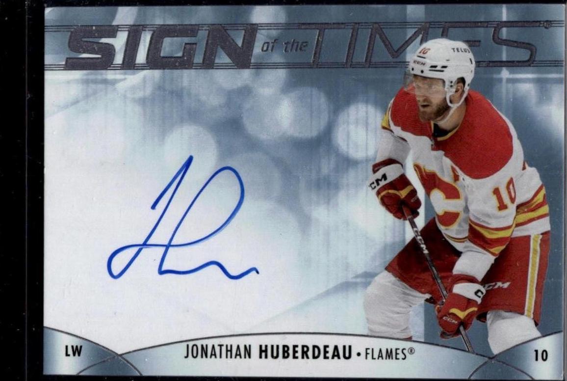 Jonathan Huberdeau #SOTT-JH 2023 Sp Authentic Sign Of The Times Hockey
