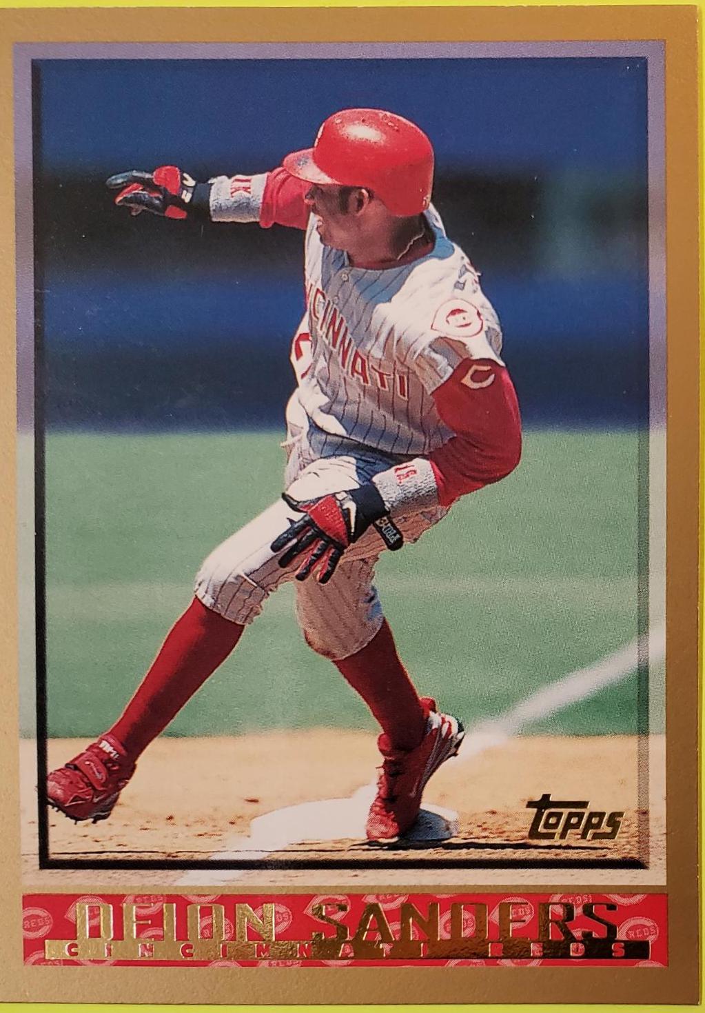 Deion Sanders #10 Baseball Cards 1998 Topps