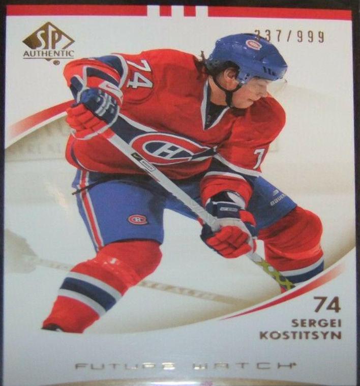 Sergei Kostitsyn #179 Hockey Cards 2007 SP Authentic