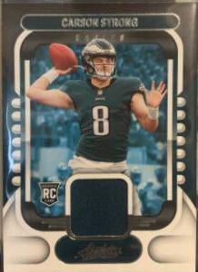 Carson Strong #ARM-11 Football Cards 2022 Panini Absolute Rookie Materials