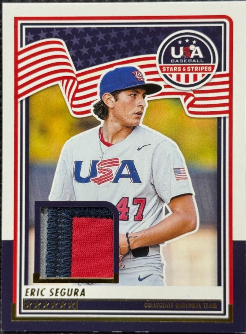 Eric Segura #USA-ES 2025 Panini Stars & Stripes Baseball USA Materials