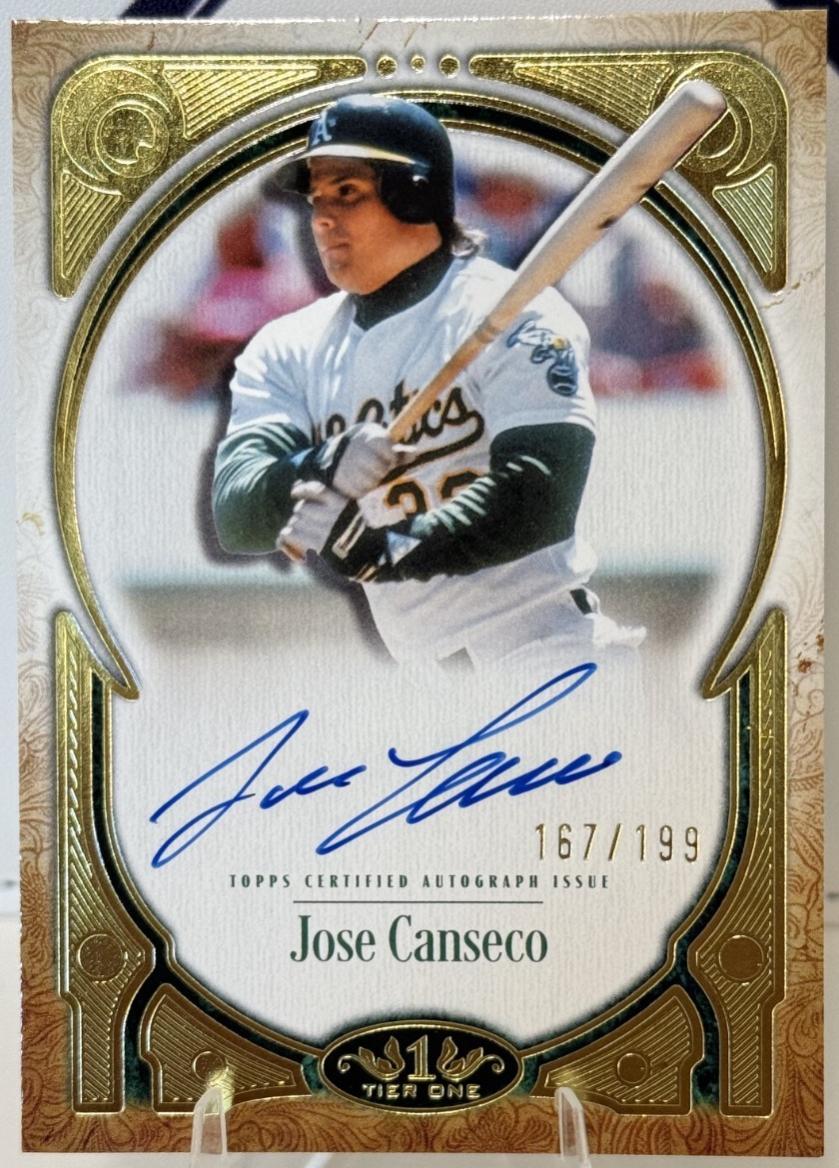 Jose Canseco #PPA-JCN 2026 Topps Tier One Baseball Prime Performers Autographs