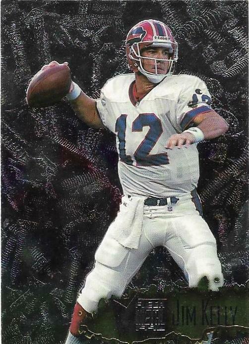 Jim Kelly #13 Football Cards 1996 Fleer Metal