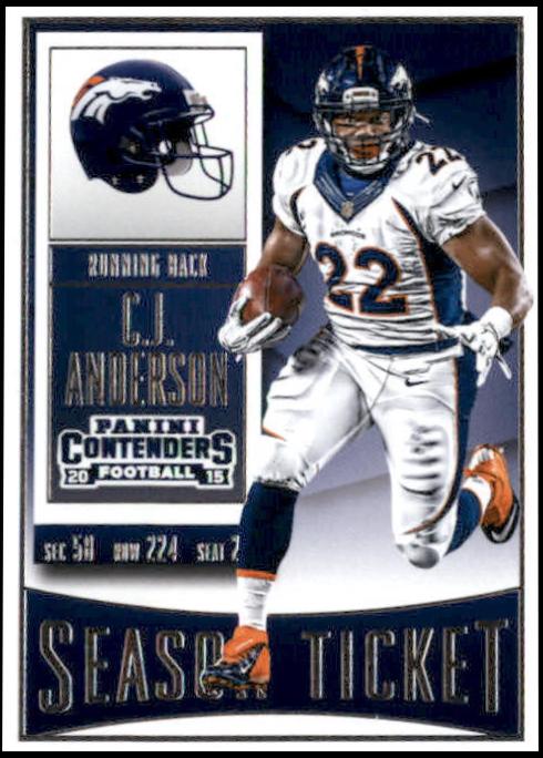 C.J. Anderson #2 Football Cards 2015 Panini Contenders