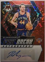 Bojan Bogdanovic [Red] #FB-BOJ Basketball Cards 2023 Panini Mosaic Autographs Fast Break Prices