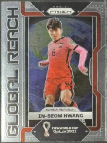 In Beom Hwang #6 Soccer Cards 2022 Panini Prizm World Cup Global Reach