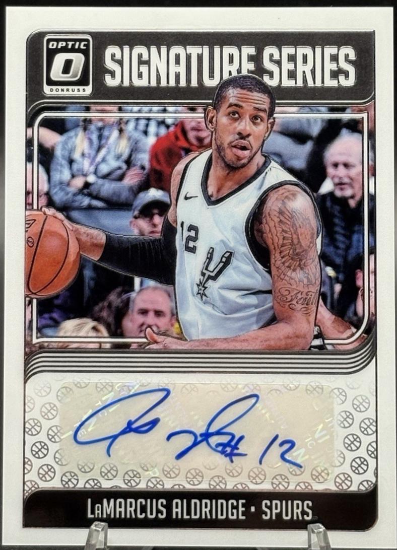 LaMarcus Aldridge #LMA 2018 Panini Donruss Optic Signature Series Basketball