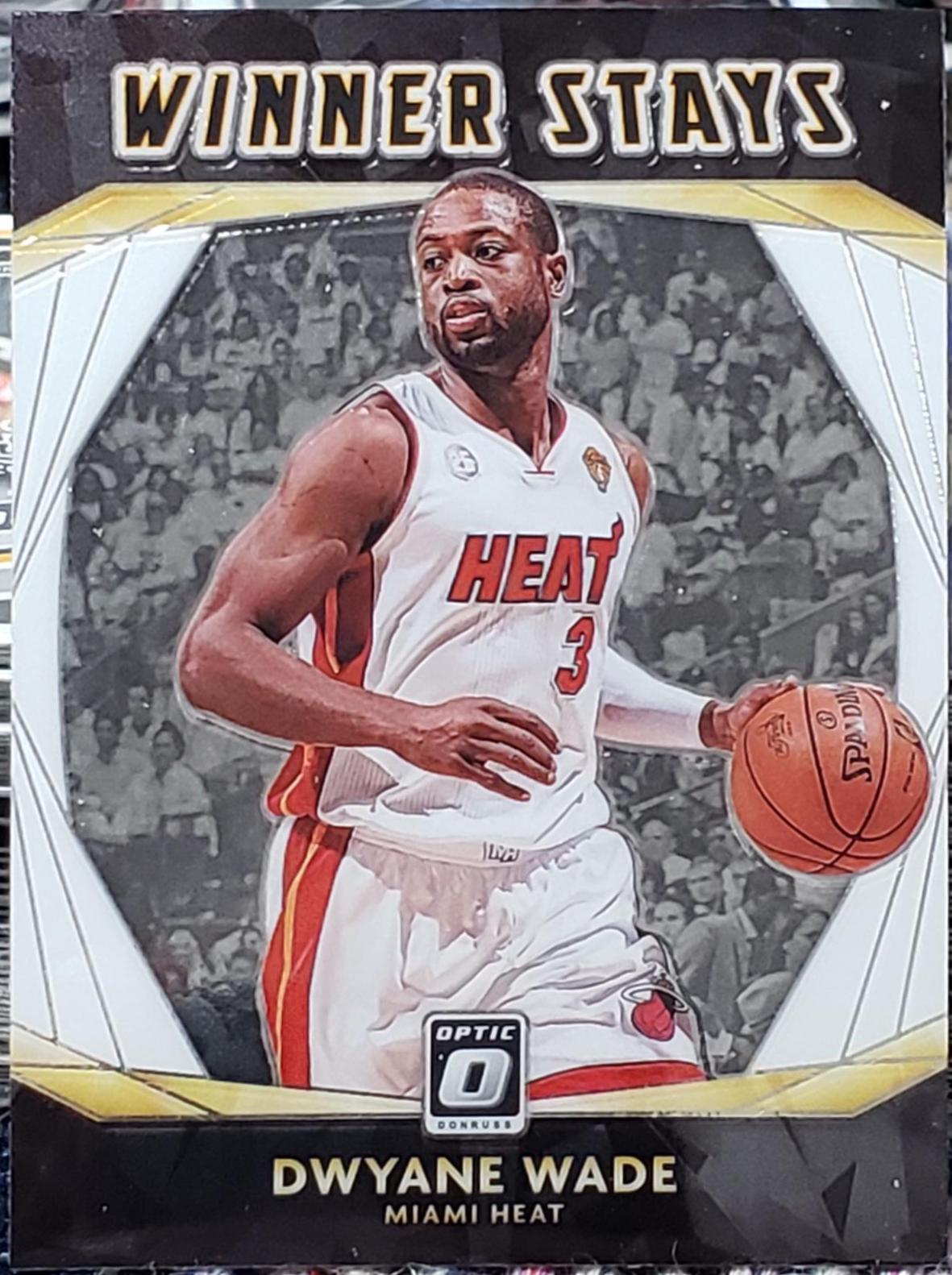 Dwyane Wade #16 Basketball Cards 2020 Panini Donruss Optic Winner Stays