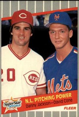 Danny Jackson, David Cone #636 Baseball Cards 1989 Fleer