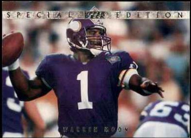 Warren Moon #SE30 Football Cards 1995 Upper Deck Special Edition