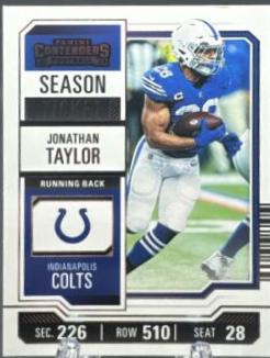 Jonathan Taylor #43 Football Cards 2023 Panini Contenders