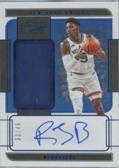 RJ Barrett [Blue] #JA-RJB Basketball Cards 2021 Panini One and One Jersey Autographs Prices