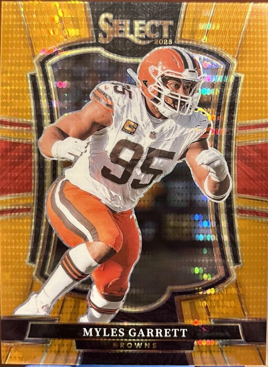 Myles Garrett [Neon Orange Pulsar Prizm] #156 Prices | 2025 Panini