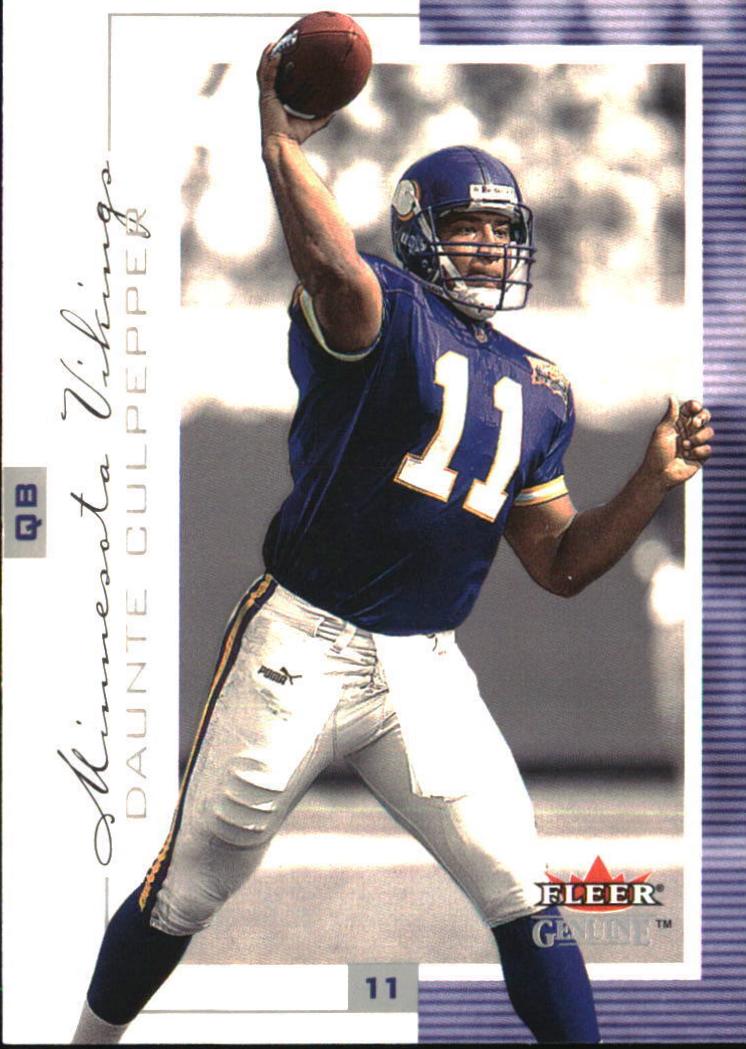 Daunte Culpepper #2 Football Cards 2001 Fleer Genuine