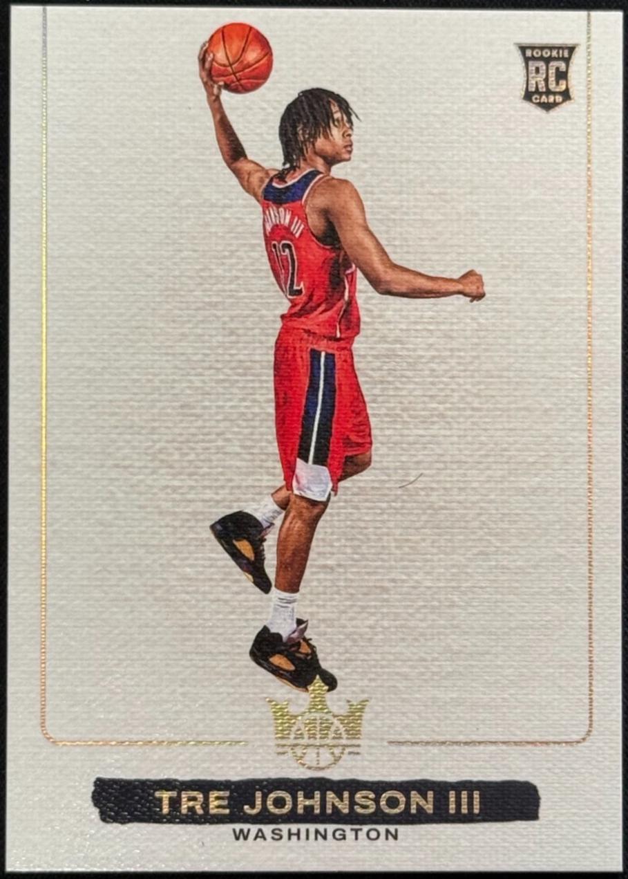 Tre Johnson III #10 2025 Panini Court Kings Blank Slate Basketball