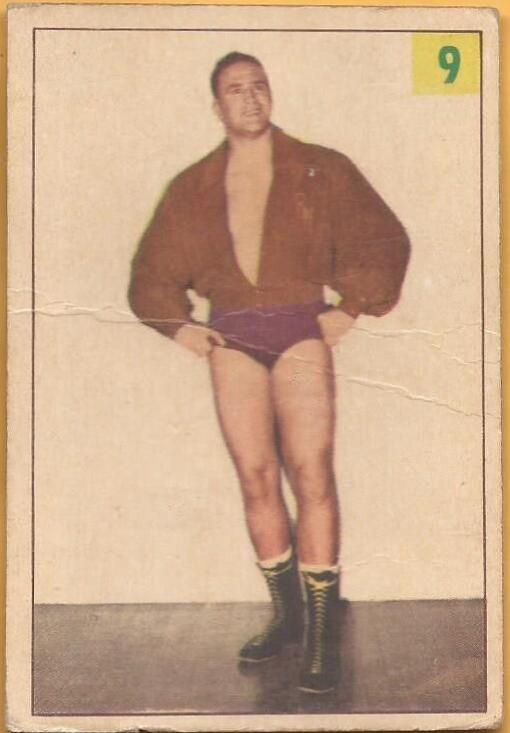 Roy McLarity #9 Wrestling Cards 1955 Parkhurst