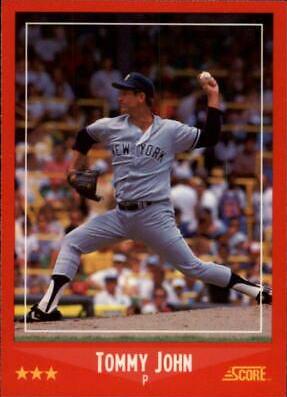 Tommy John #240 Baseball Cards 1988 Score Glossy