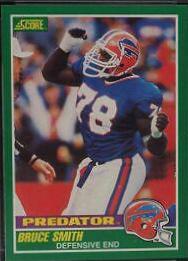 Bruce Smith #325 Football Cards 1989 Panini Score