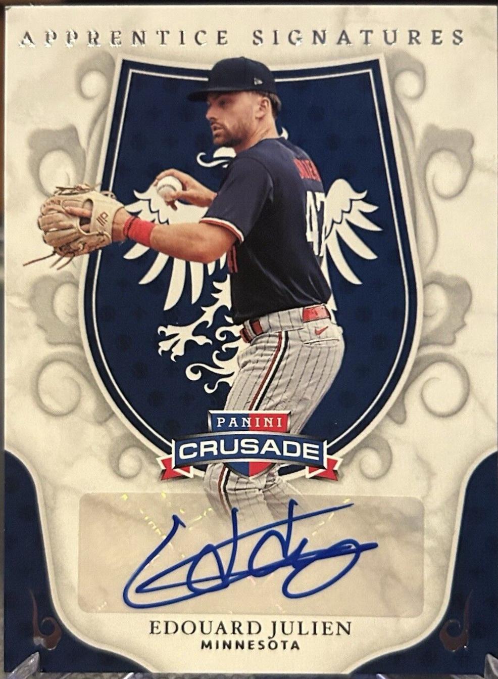 Edouard Julien #AS-EJN Baseball Cards 2024 Panini Crusade Apprentice Signatures