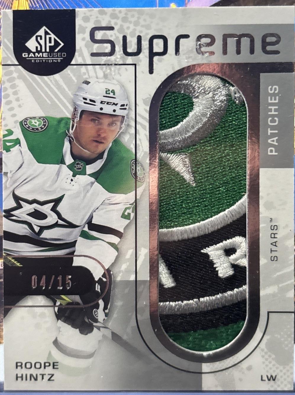 Roope Hintz #SP-RH 2022 Sp Game Used Supreme Memorabilia Hockey